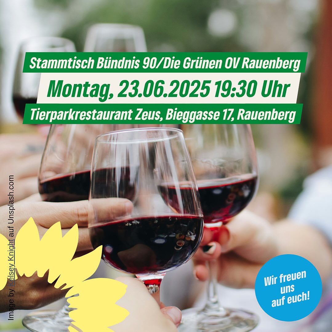 Let’s talk Kommunalpolitik🌻💚

Lust auf Austausch, Ideen und gute Gespräche?

Dann komm zu unserem nächsten Stammtisch!

Ob du einfach nur reinschnuppern, dich über aktuelle Themen im Gemeinderat informieren oder dich vielleicht sogar einbringen möchtest – bei uns ist jede*r herzlich willkommen 🫶🏼

Offen, unkompliziert, ohne Anmeldung – komm einfach vorbei!

Wir freuen uns auf neue Gesichter, spannende Gespräche und einen gemütlichen Abend mit euch!

#GrüneRauenberg #rauenberg #stammtisch #weilrauenbergmehrkann