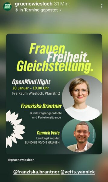 Poster für die Einladung